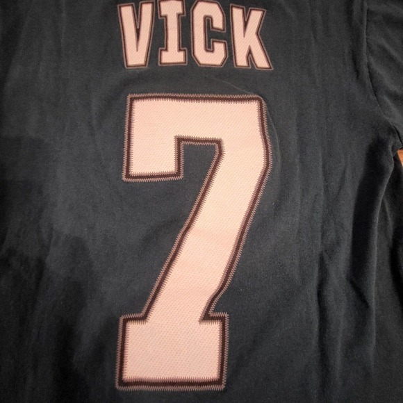 Team Apparel Philadelphia Eagles Michael Vick #7 NFL Jersey Shirt Green Men's S - Picture 6 of 6